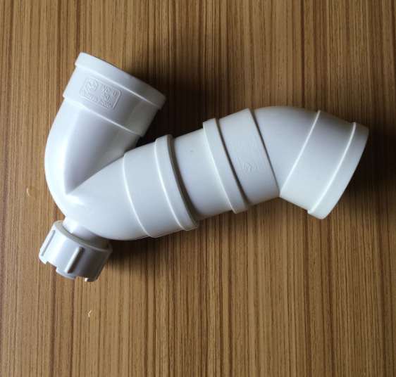 厂家供应 顾地pvc135°存水弯 p弯 排水管件 排水管件批发