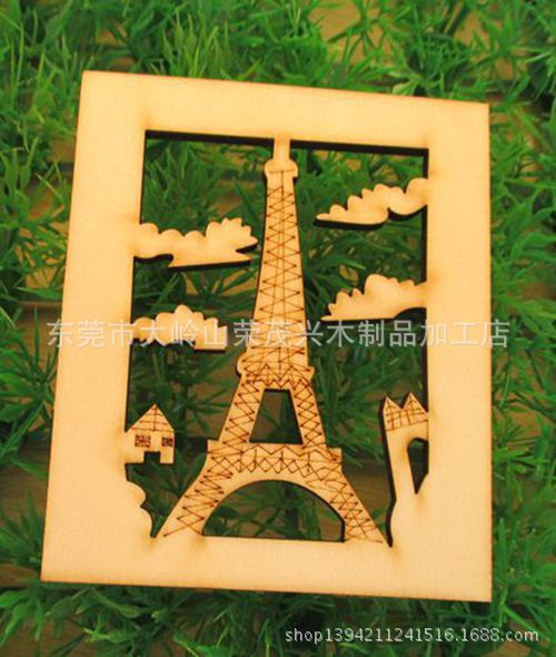 湛江木制品加工厂 创意木制品木牌门牌激光雕刻切割 自行车工艺品