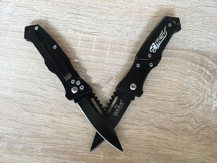 【厂家直销】搏斯顿950户外求生折叠刀随身登山削皮水果刀