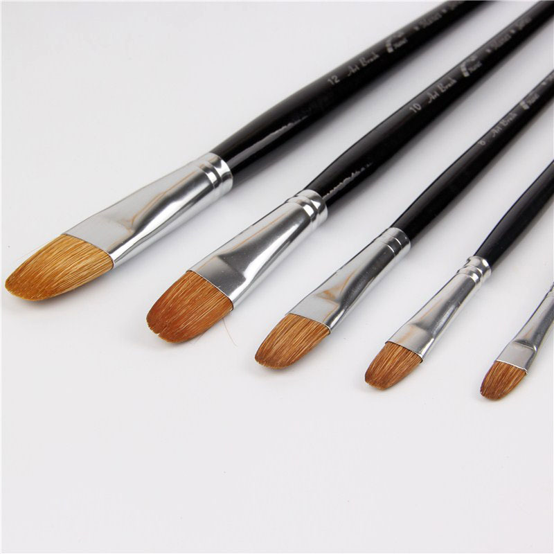 马奈狼毫画笔舌峰套装排笔美术画材丙烯油画用笔