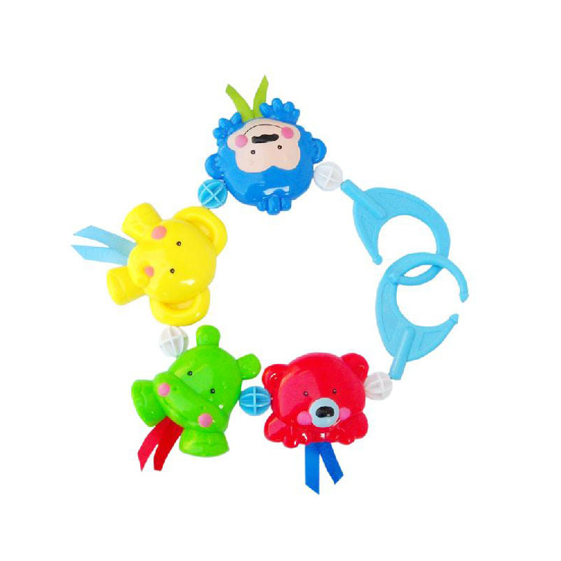 ylh8322婴儿挂铃床挂玩具 婴幼儿必备玩具之一 床上动物串铃摇铃