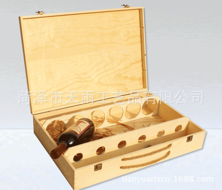 特价六支红酒木盒 红酒盒包装盒子