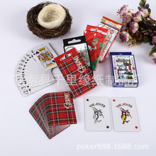 广告扑克牌定制英文卡牌企业宣传制作PVC广告扑克订做印刷LOGO