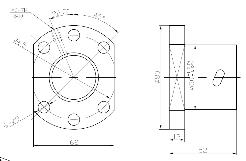 台湾进口sfu3205滚珠丝杆 左旋螺母