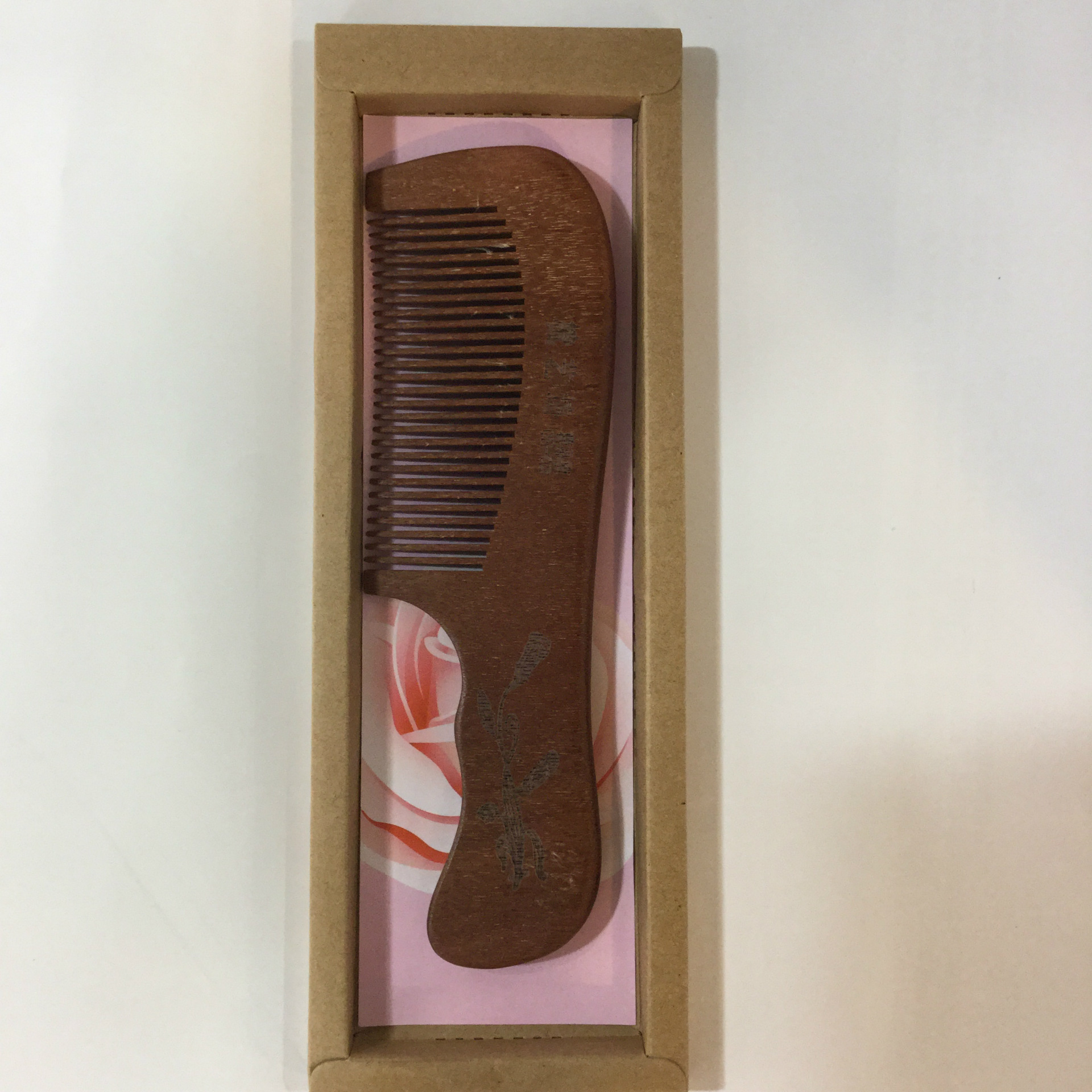 批发头梳 檀香木梳 美发梳 桃木梳 实用宽齿梳子 独立包装