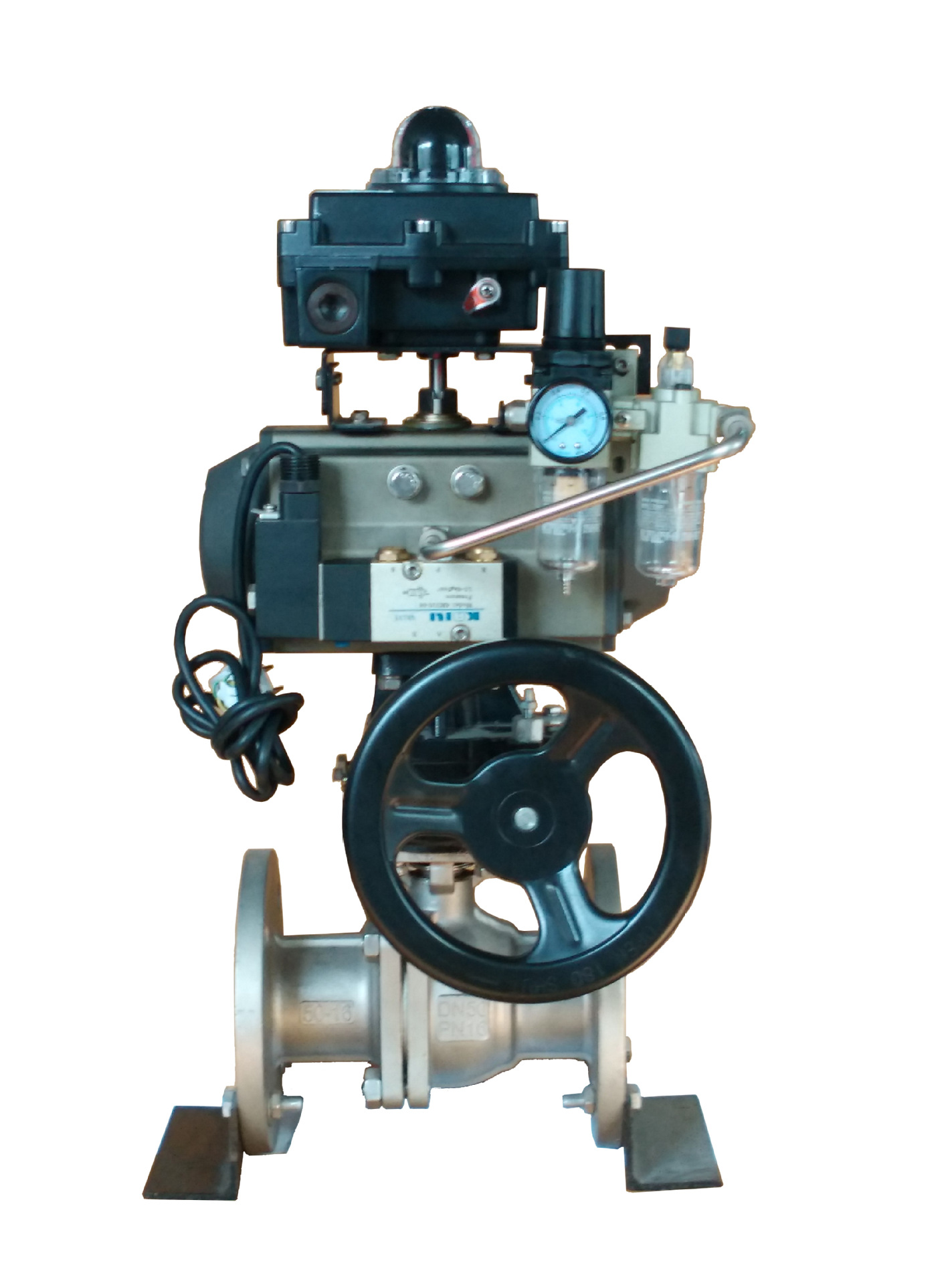 防爆气动法兰球阀.