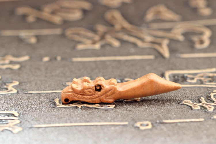 桃木小号龙头刀剑斧头 钟馗剑 刀剑 斧头 挂件工艺品配饰配件