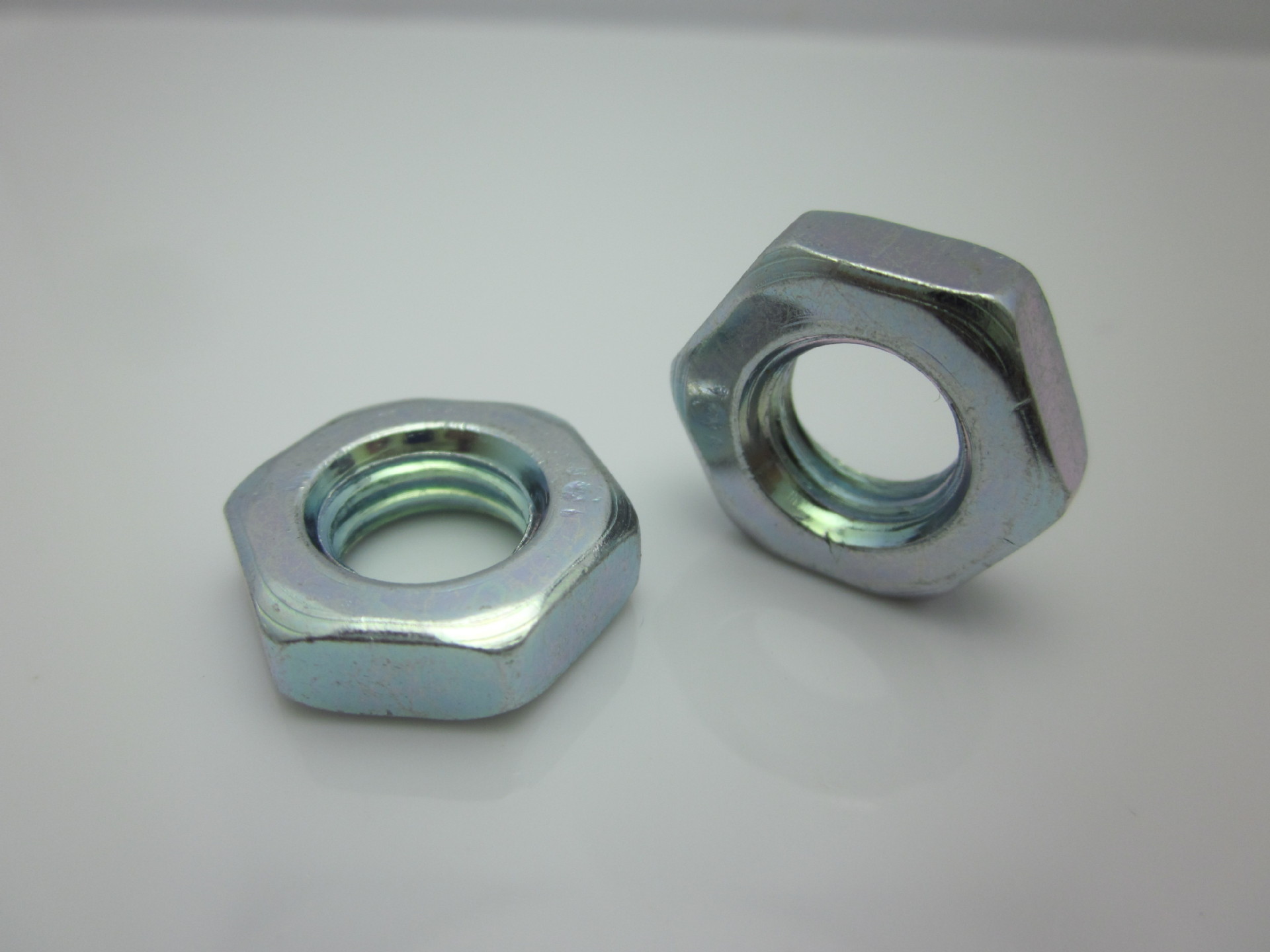 六角锁紧镀锌铁螺母m8