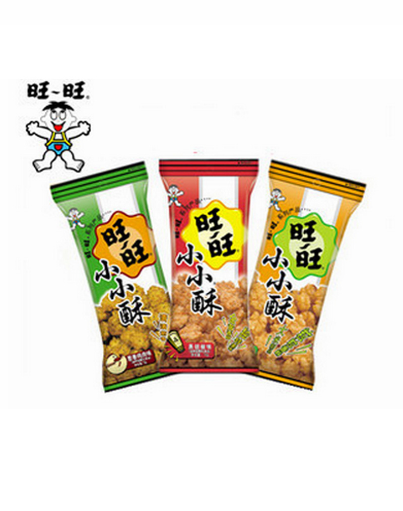 休闲膨化食品 旺旺小小酥18g 10袋/提 三种口味整箱可混批