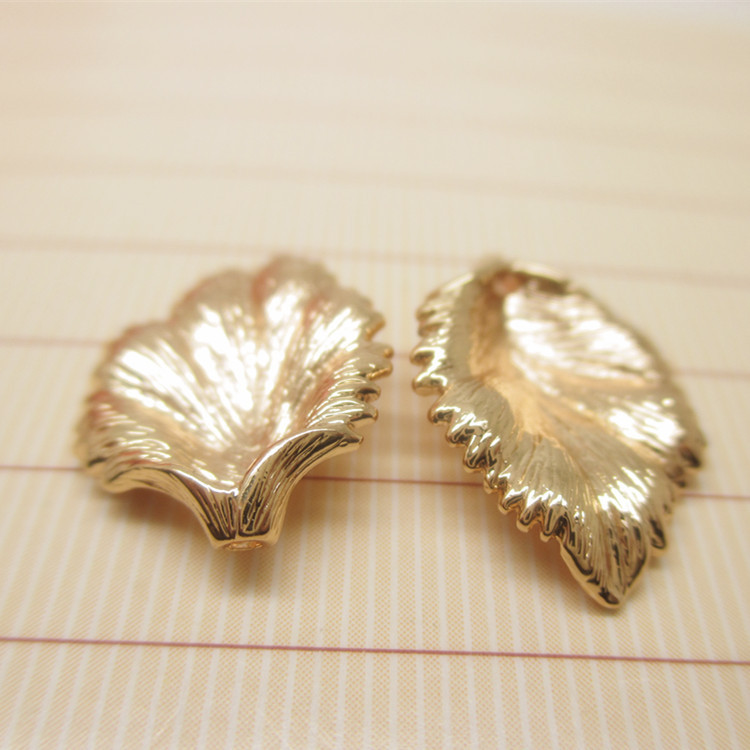 diy饰品配件耳环材料批发 花边百合花形花托吊坠 12*17mm