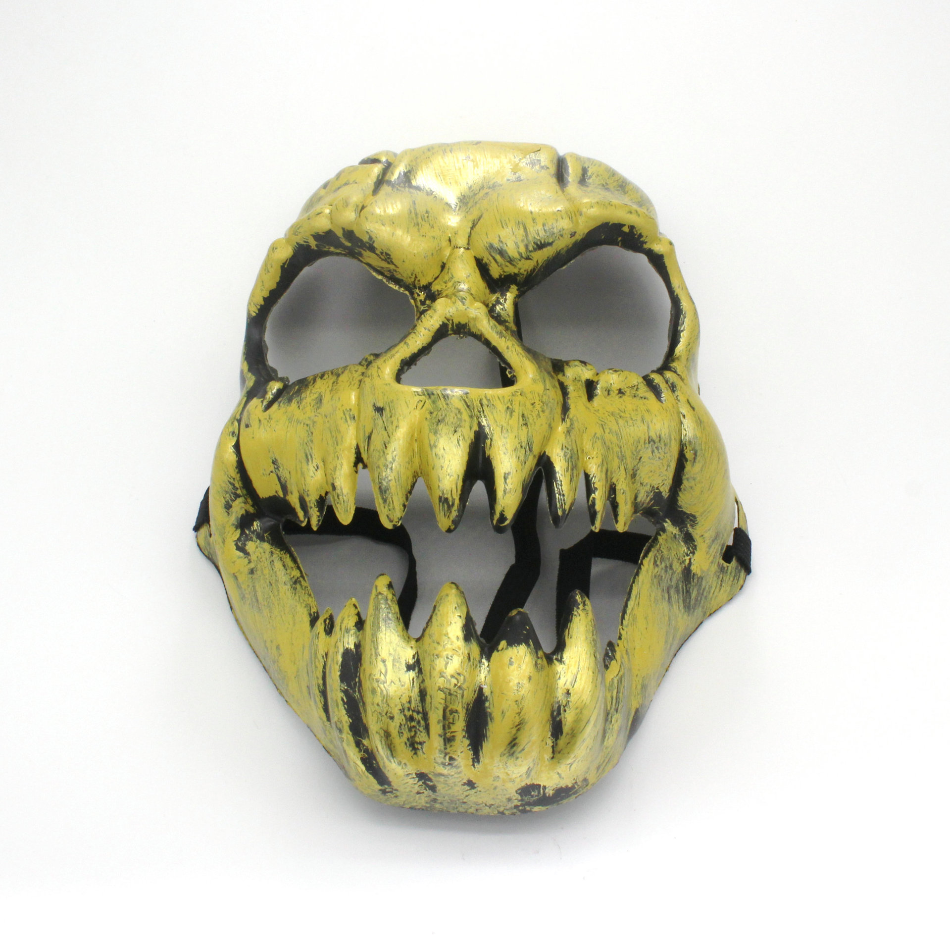 万圣节不死面具 恐怖鬼脸面具 复古鬼脸面具影视面具 金银2色可选