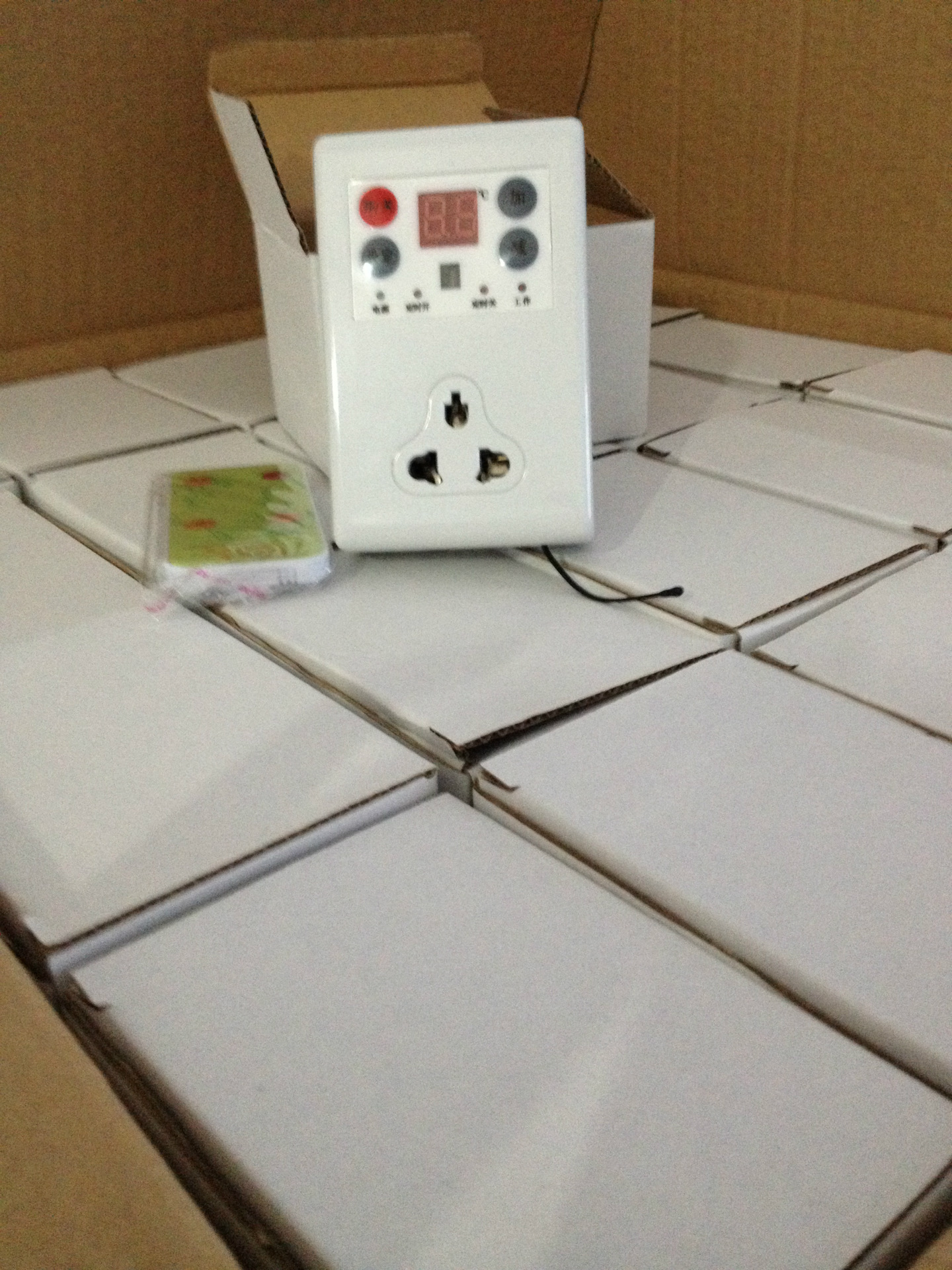 碳晶墙暖电热板碳纤维电暖器插座电暖画插座温控器