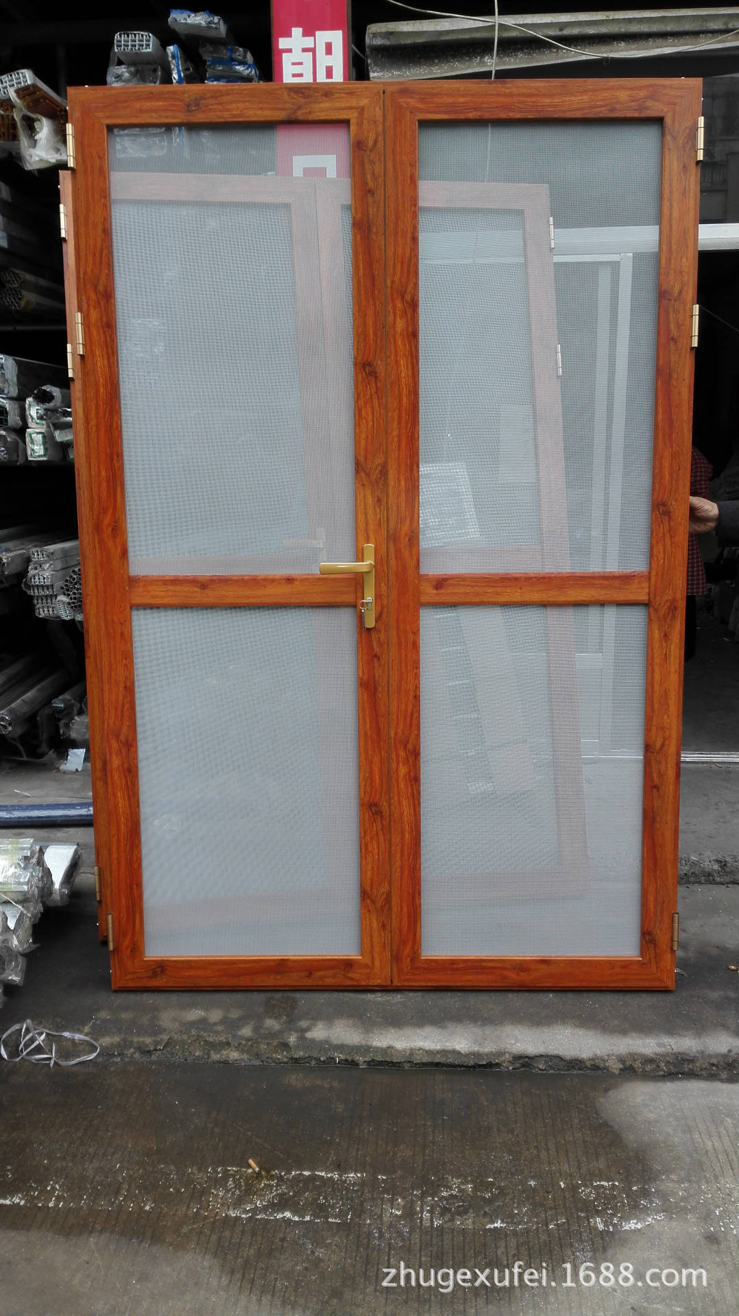 厂家直销大量批发金钢网平开纱门 金刚网纱