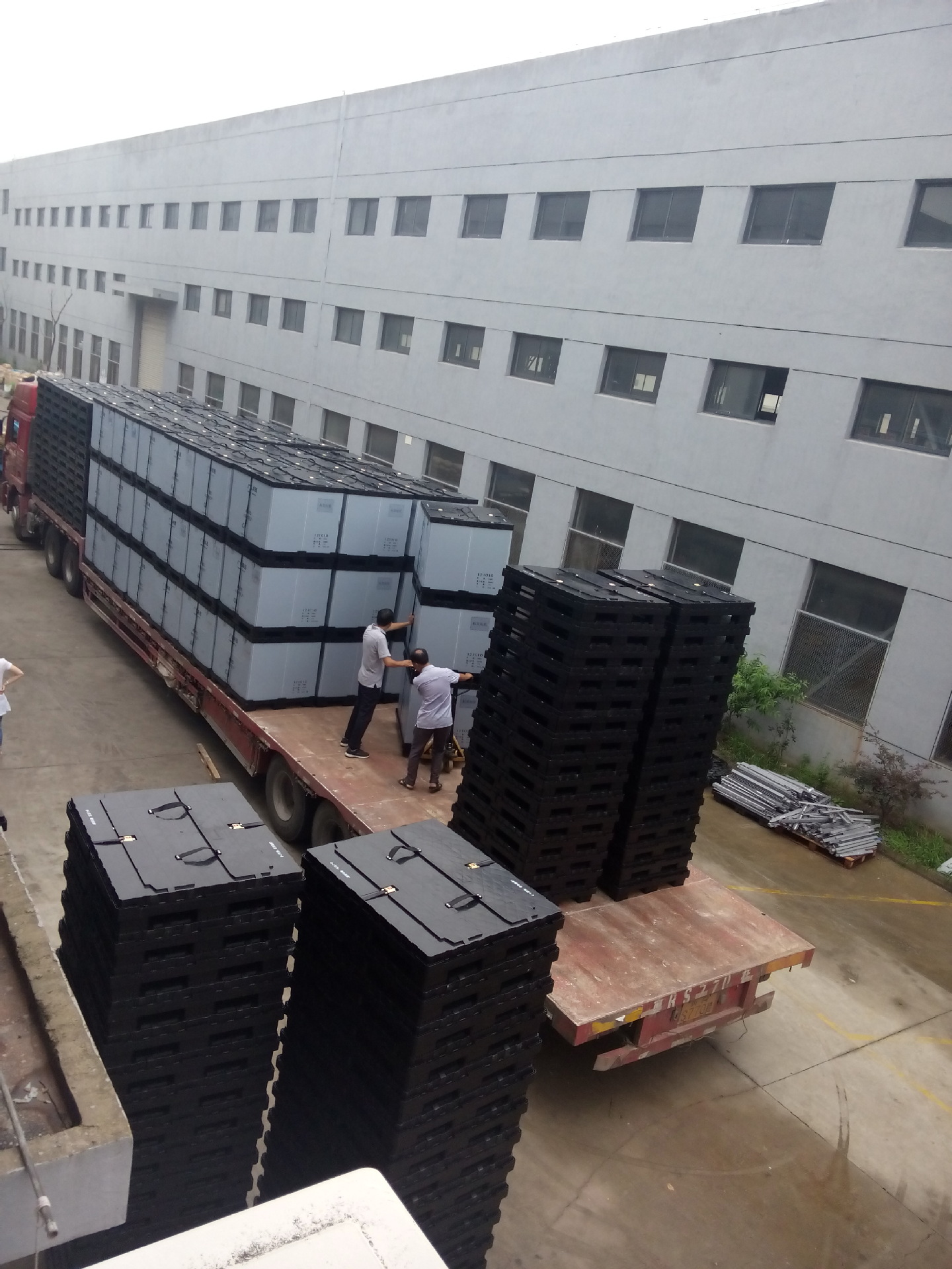 供应华东优质围板箱1210折叠箱围板箱可定制围板箱中空板周转箱