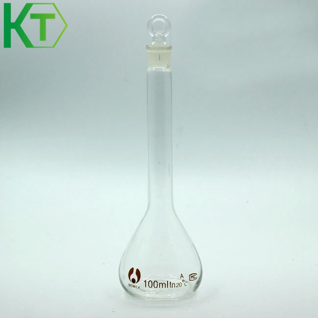 玻璃透明容量瓶 500毫升白色具塞容量瓶 当量瓶 定量定容瓶