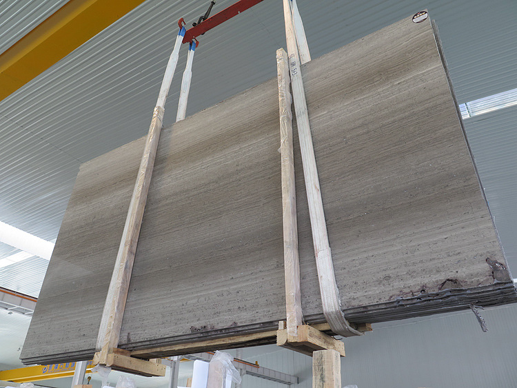 嘉岩石材 贵州灰木纹石 1.8cm加厚大理石板 gb5303 矿山批发