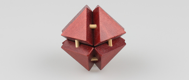 八面玲珑木制儿童成人益智孔明锁玩具鲁班锁创意趣味解锁礼物