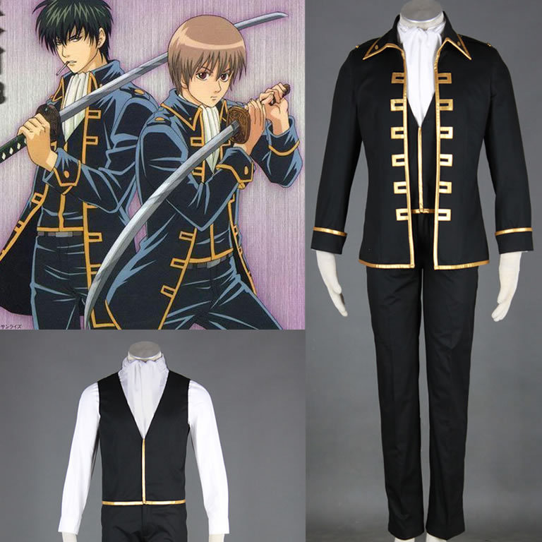 cosplay动漫服装银魂真选组队长服a42