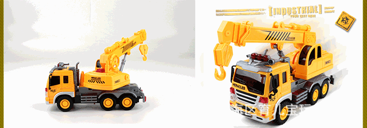 仿真玩具车带音效灯光搅拌车清洁车升降旋转翻斗车挖掘机带车模