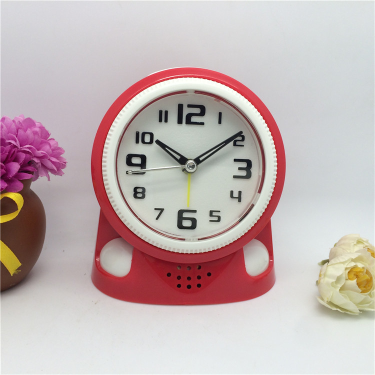 厂家直销侨联jd618彩色小双音时尚精品小闹钟懒人必备精品批发
