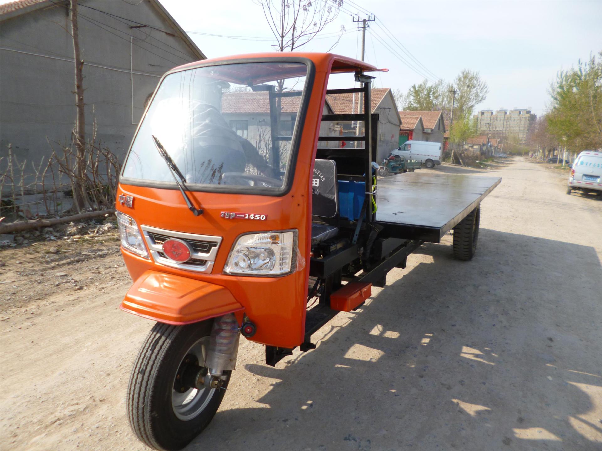 拉钢材专用三轮车,简易驾驶室,10档后桥,6米加长托盘,短途用