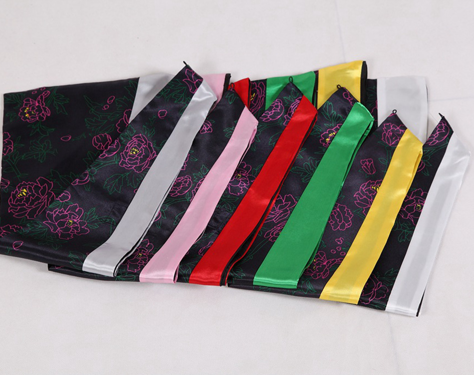 学士服垂布领巾披肩粉黄灰红绿白色文工理军农医科