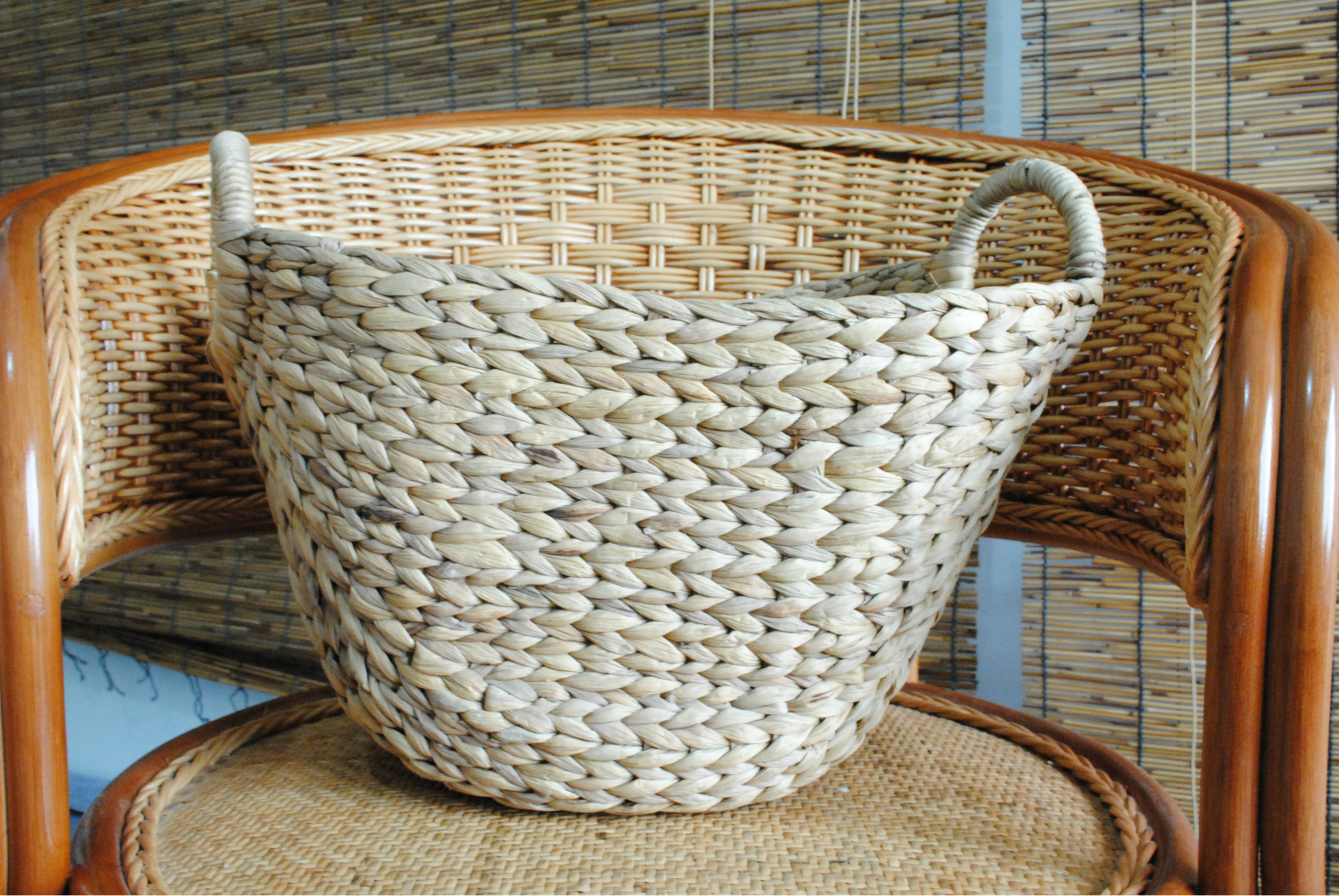 水葫芦草编包成品展示