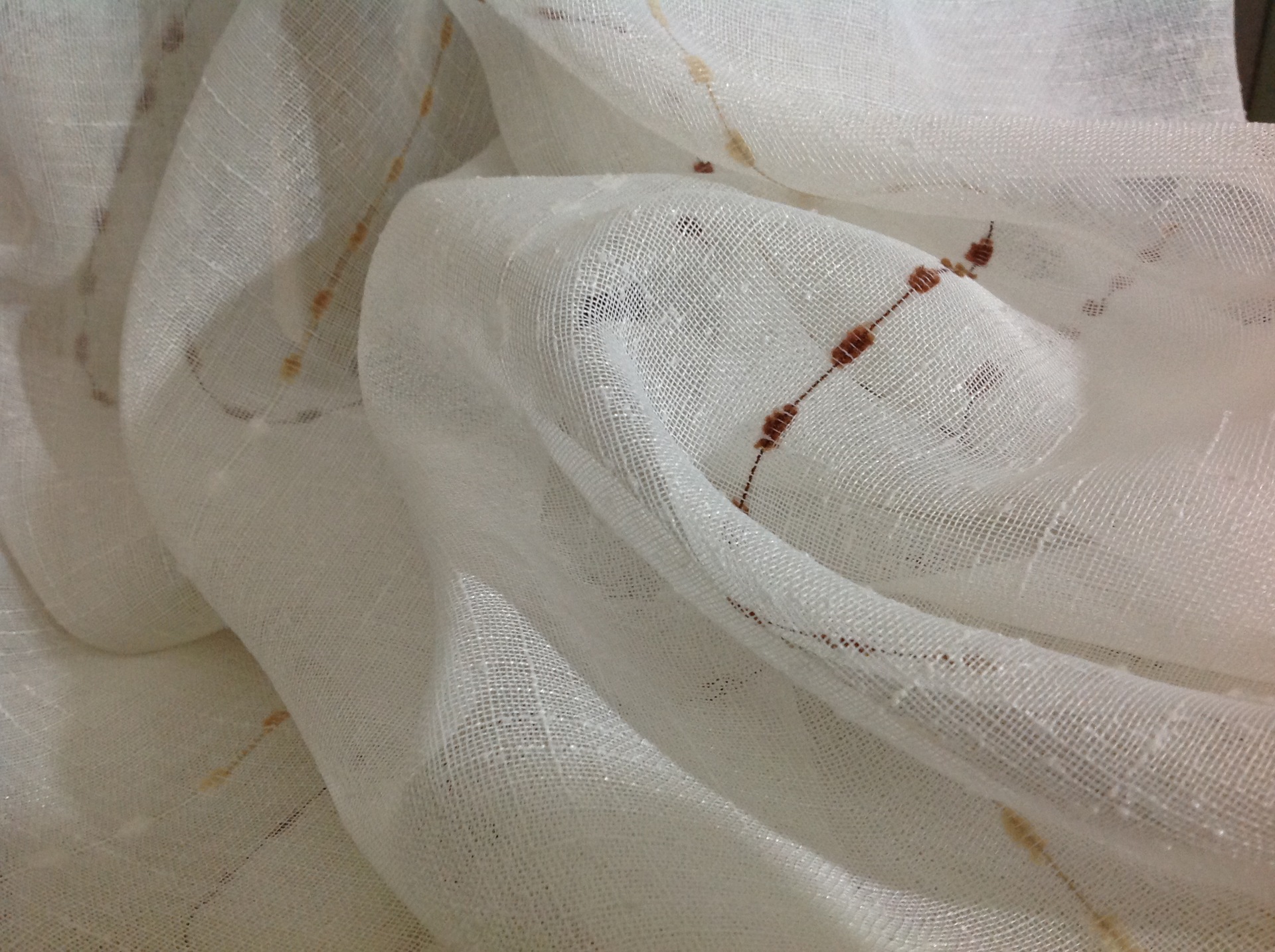 厂家直销工程窗纱布艺 十麻纱缎染 成品批发 客厅家居 可以开剪