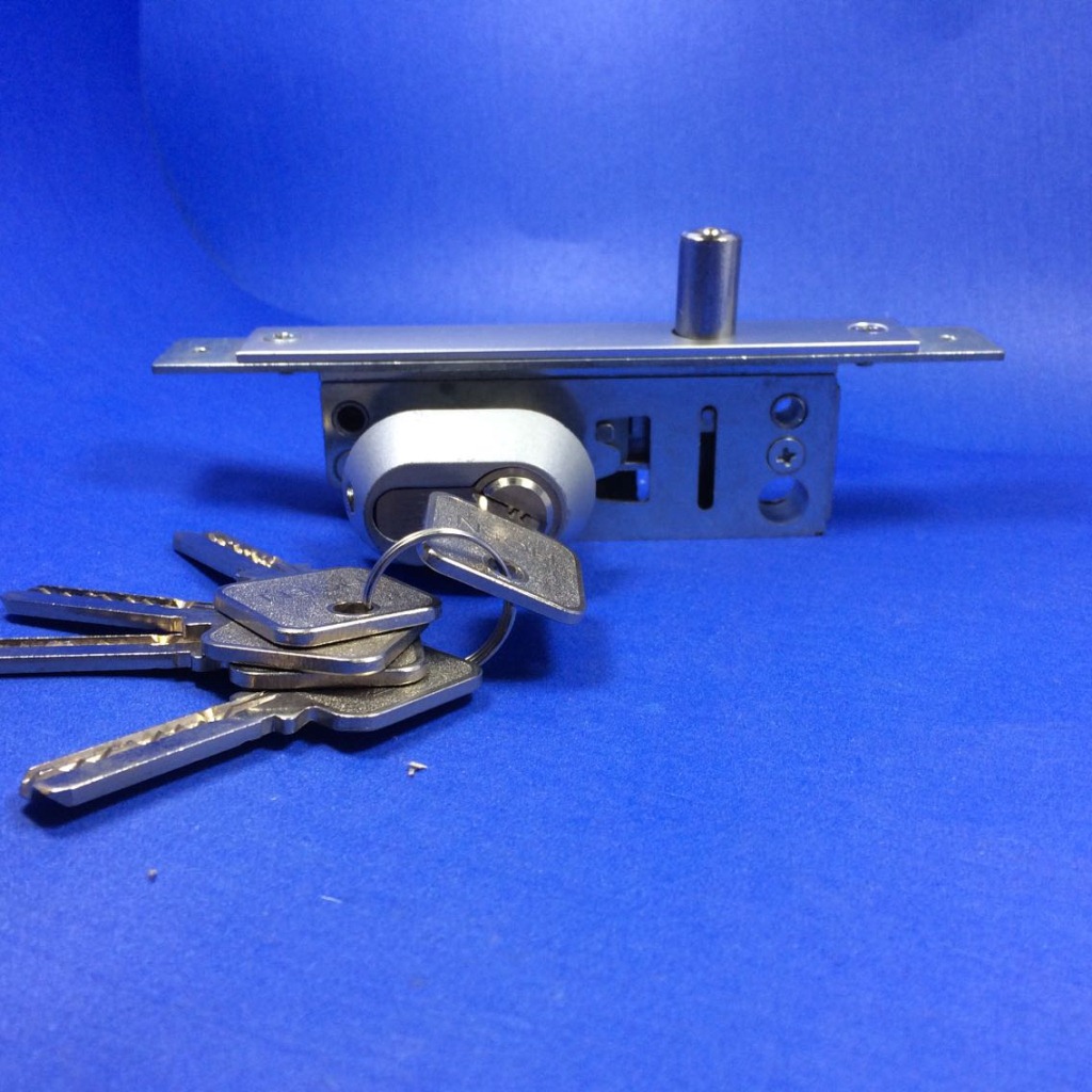 专业生产铝合金门锁系列 hy-201a 铝合金面地弹簧门锁