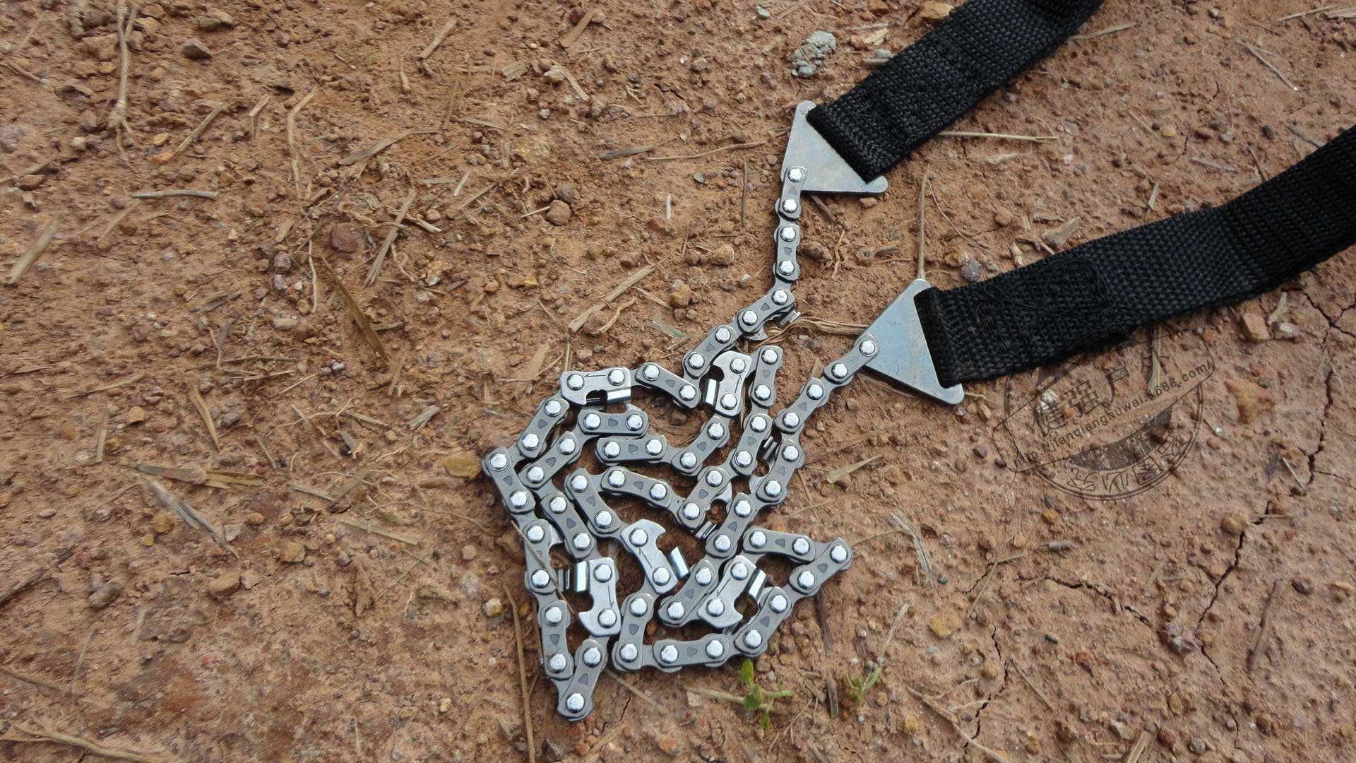 便携户外高效手拉锯链 伐木链条锯 野营手工锯修枝树锯求生折叠锯