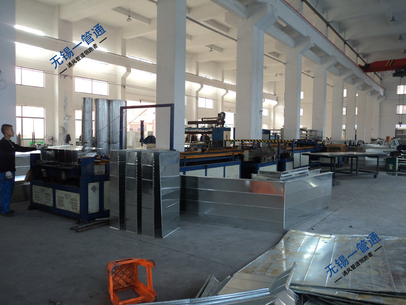 镀锌共板法兰风管角铁风管镀锌白铁皮通风方管白铁皮方管0.5.