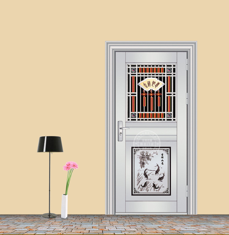 单扇钢质门 不锈钢防盗门 拉推平开防盗门 单元家居进户门 批发