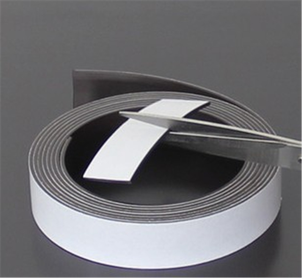 橡胶磁铁 广告磁条软磁条 3m双面胶磁条 宽15x厚2mm 完全对吸