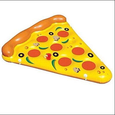 bsci验厂充气披萨水上浮排圆形水果浮排 可定制各款式水上玩具