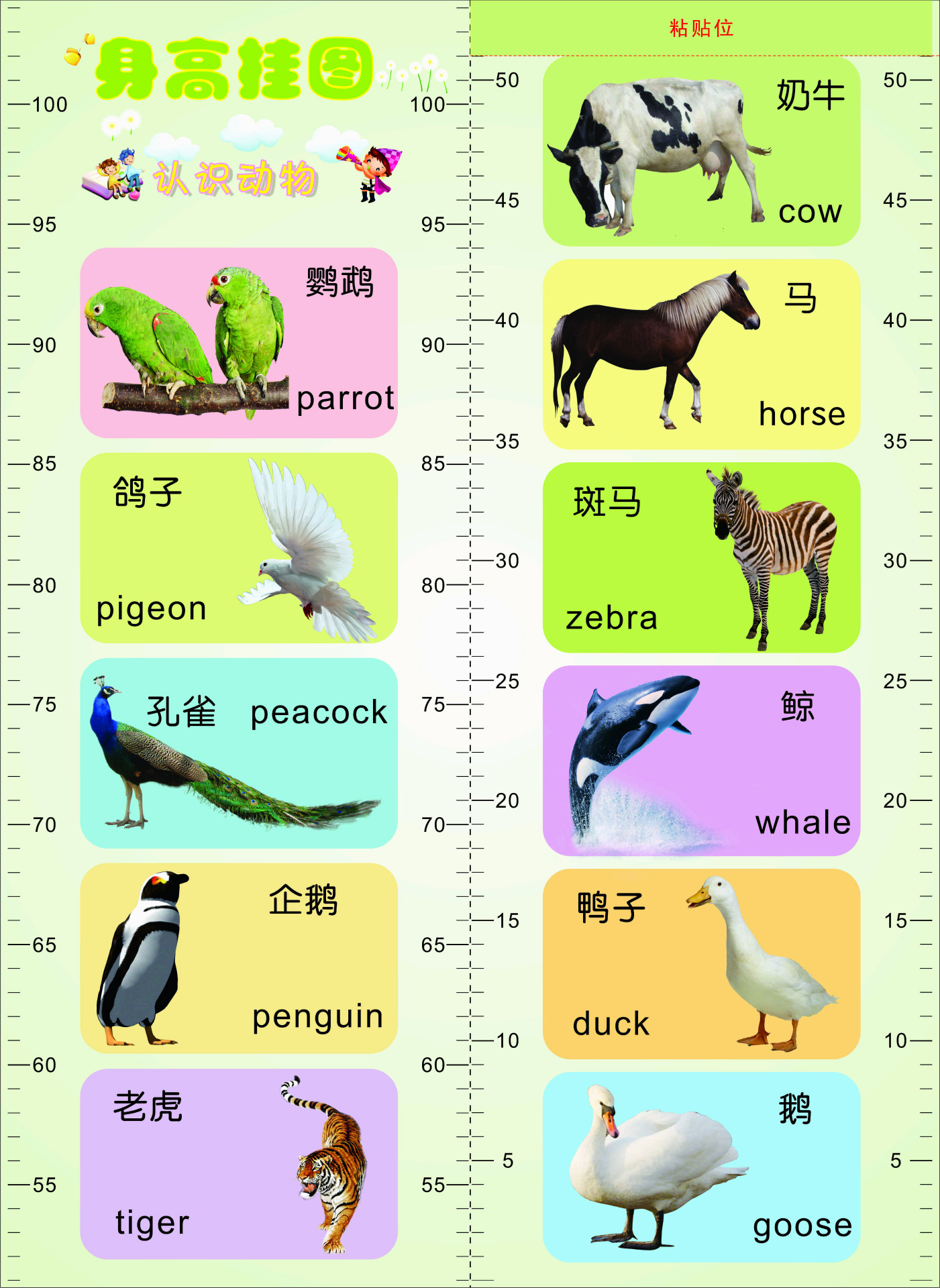 学立佳有声挂图 儿童益智早教玩具量身高优质铜版纸点读配套书