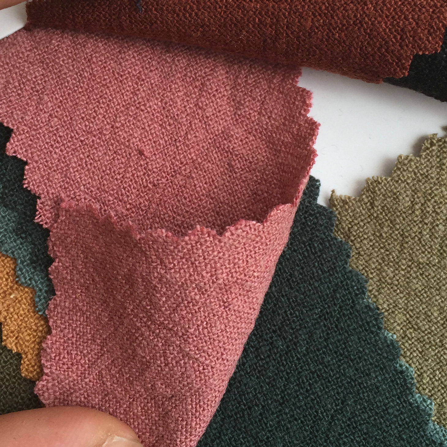 m-336 现货麻棉混纺平纹砂洗服装家纺面料