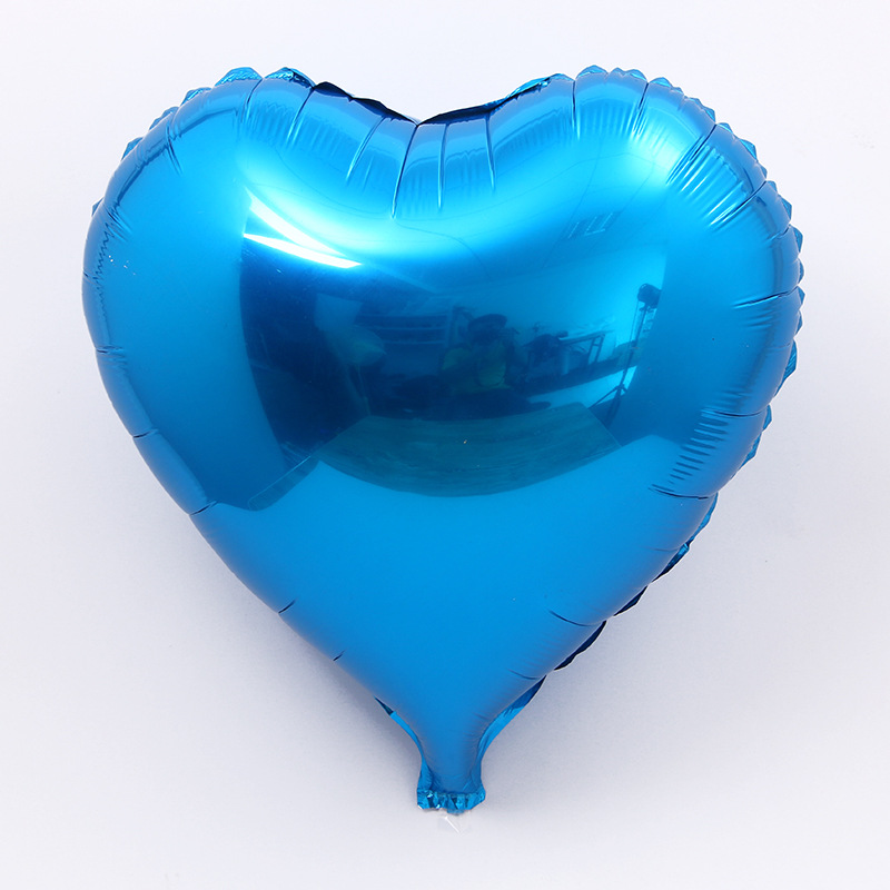 气球装饰 18寸铝膜心形气球装饰 厂家批发18寸铝膜心形气球装饰