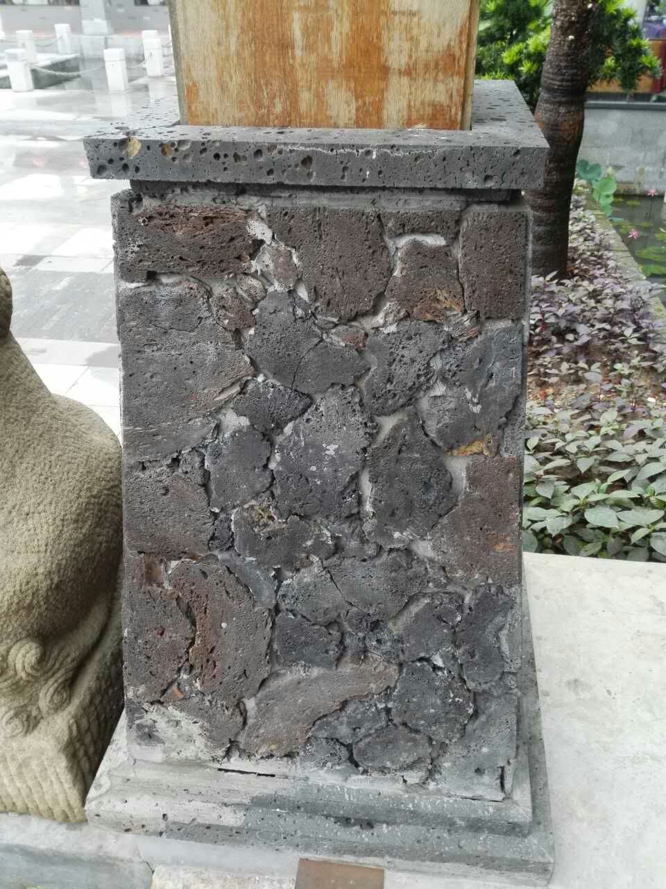 供应火山石板 水草火山石片红色火山石碎拼