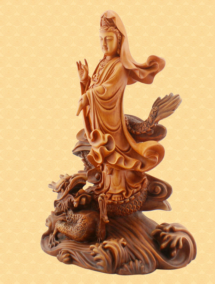 佛像 骑龙观音19寸 企业厂家直销质量保证 客厅 摆件 摆.