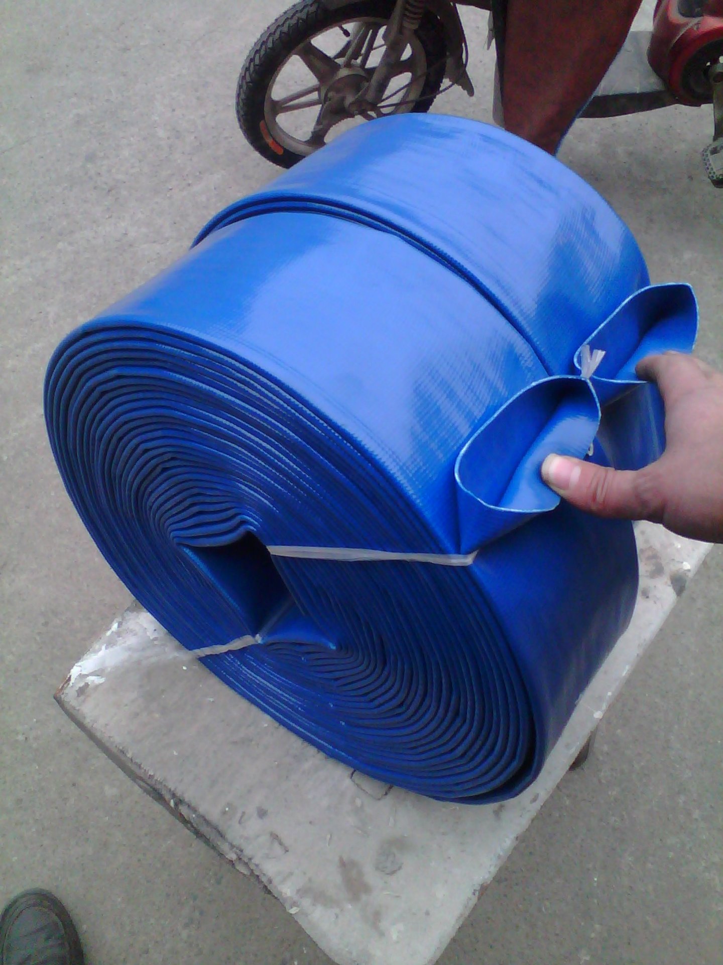 三寸蓝色输水管 涂塑水带 80pvc农用水带 高压软管