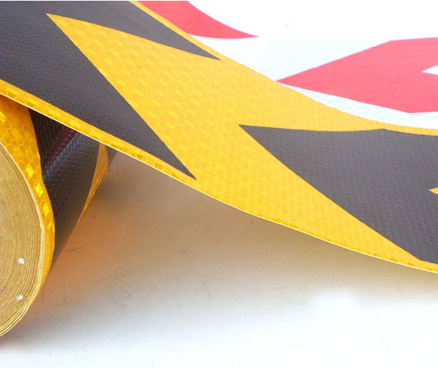 5cm反光膜 反光条反光车贴 10cm反光胶带 红白黄黑反光警示胶带
