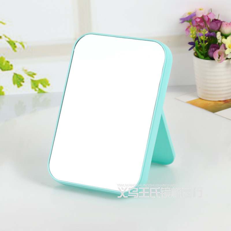 Desktop Makeup Mirror 15 New Foldable Household Lay Sidewards Table Mirror Korean Style Fresh Beauty Dressing Mirror Wholesale