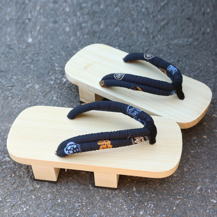 珍凡妮男款日本人字拖二齿木屐日式拖鞋夏季凉鞋