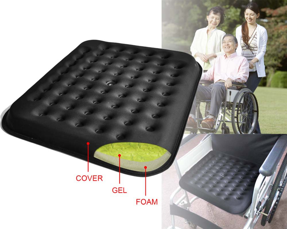 残疾人专用轮椅座垫,防褥疮,透气,凝胶坐垫 一件代发ebay/smt