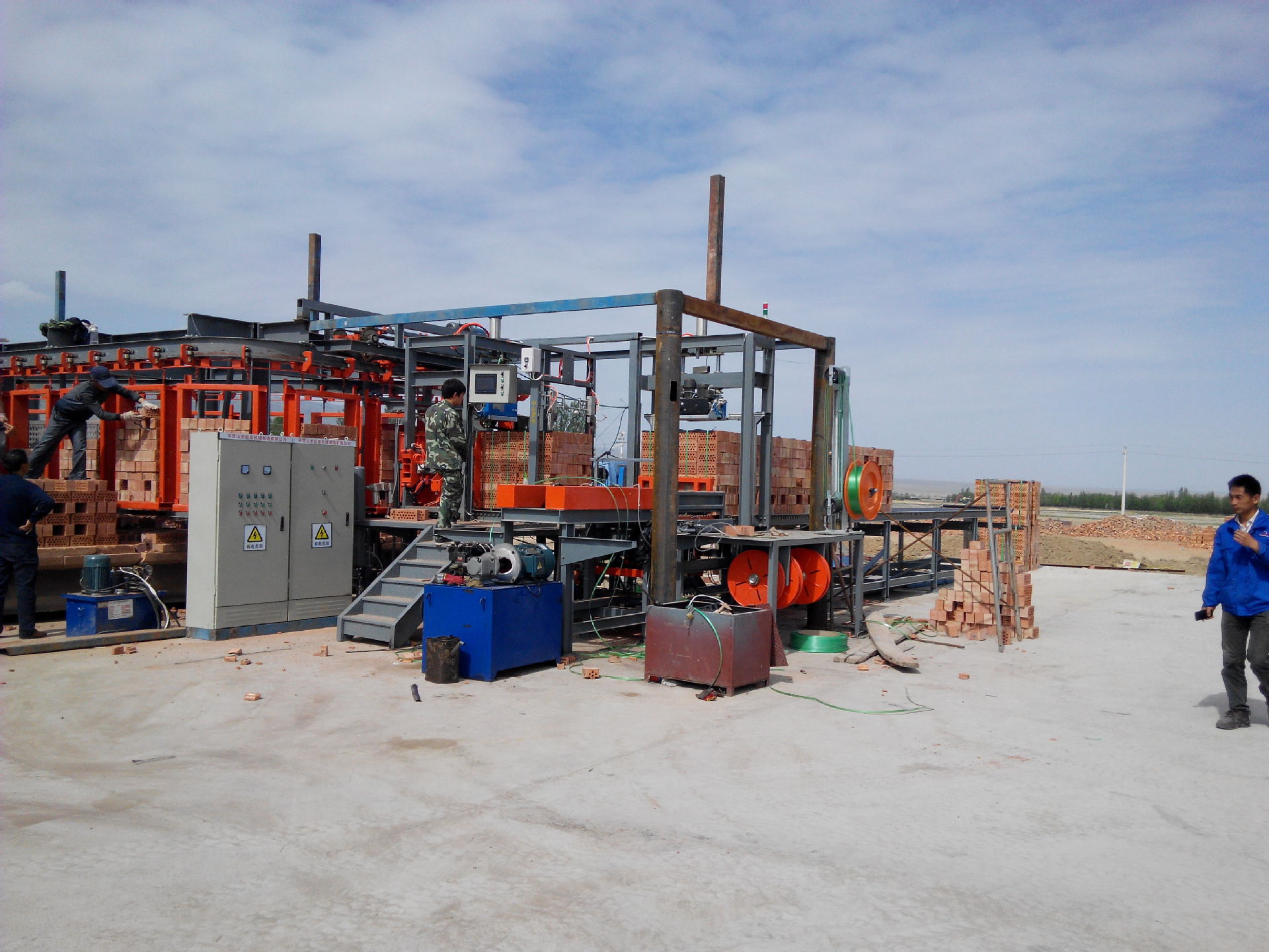 砖厂用 砖块打包机【采用德国进口打包头,可靠性高,故障率低】