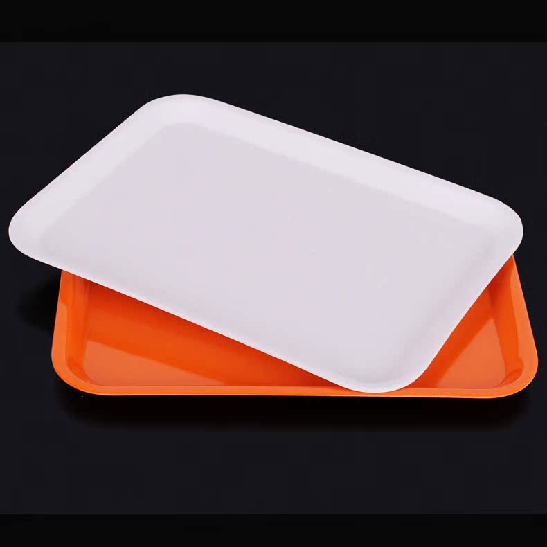 面包蛋糕烘焙密胺托盘 酒店餐饮优质长方形盘子 加厚高档美耐皿盘