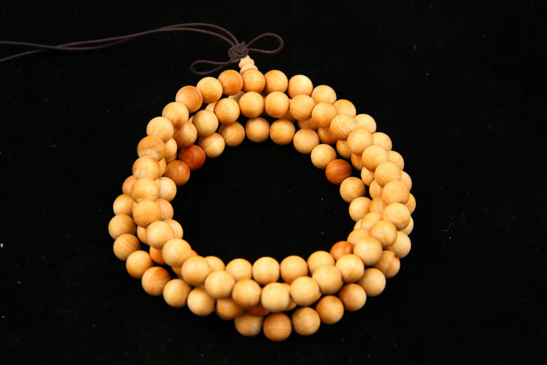 8 崖柏木手串带瘤疤高油性佛珠文玩男女款    崖柏珠串不要在任何时候