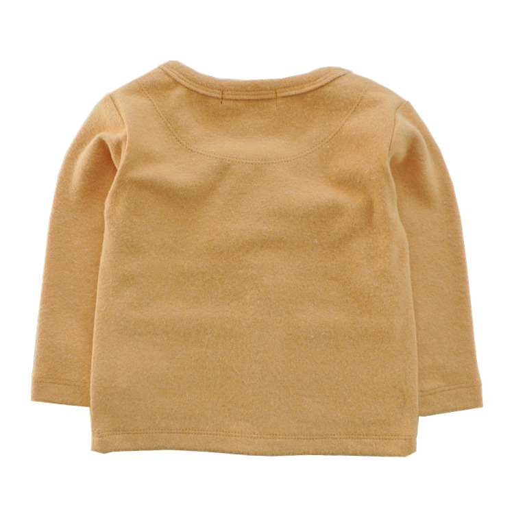 新款 中小童春秋开衫 韩版糖果色起绒儿童针织衫v领男女童外套