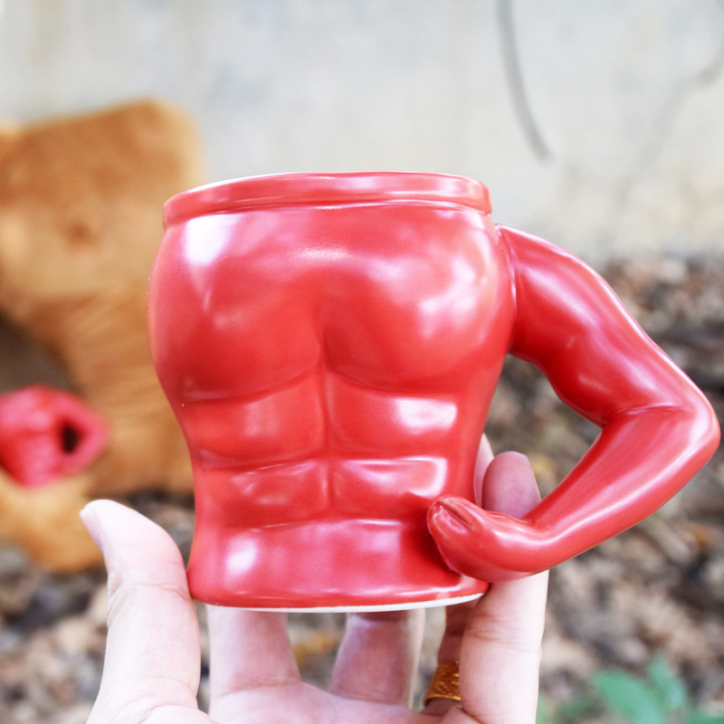 新品上市 肌肉男杯 猛男马克杯 肌肉咖啡杯 陶瓷杯 杯子 厂家直销