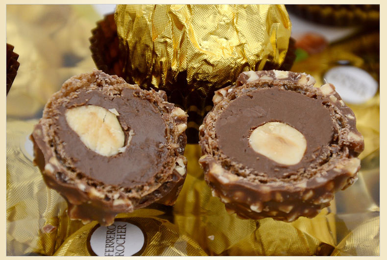 费列罗巧克力礼盒装进口食品意大利榛仁牛奶巧克力t24金莎24粒